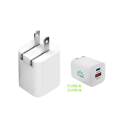 Folded Plug 2 IN 1 Wall Charger