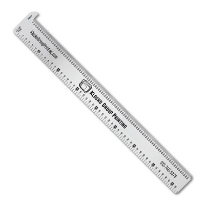 Stainless Steel Hook Ruler with Printing & Publishing Scales