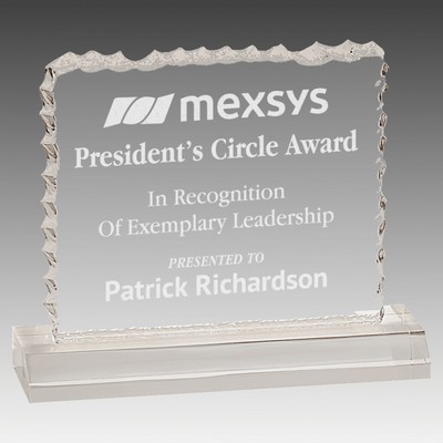 Cracked Ice Acrylic with Base