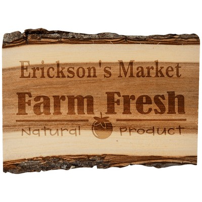 Old West Rectangle Log Magnet