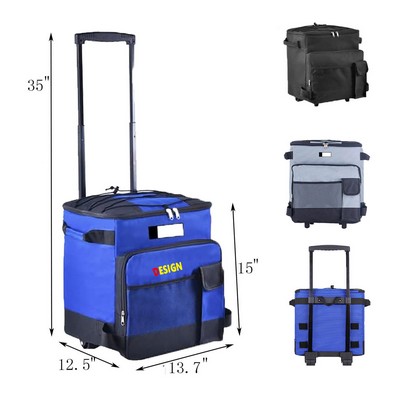 Wheels Leakproof Insulated Soft Cooler Bag