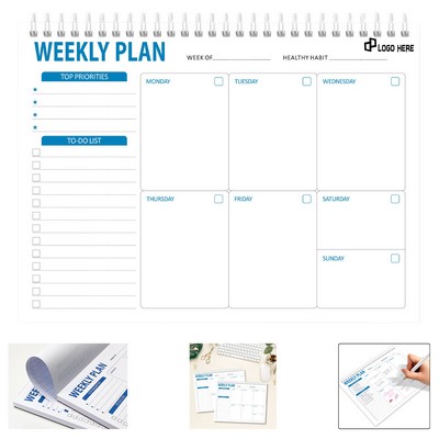 Spiral Weekly To-Do-List Planner