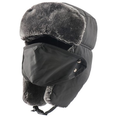 3-In-1 Water-Proof Pu Thermal Cycling Hat