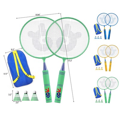Kids Badminton Rackets Set with Bag