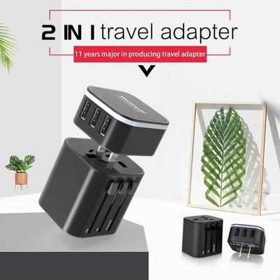 Portable 2 in 1 Universal Travel Plug Adapter