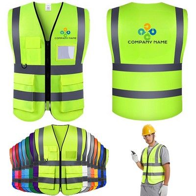 Adult Unisex Reflective Safety Vest