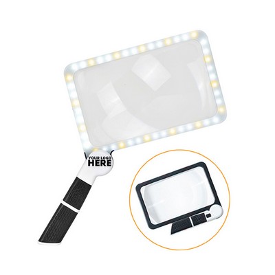 5X LED 3 Color Foldable Reading Magnifier