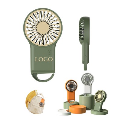 Mini Rechargeable Plastic Desktop Buckle Fan