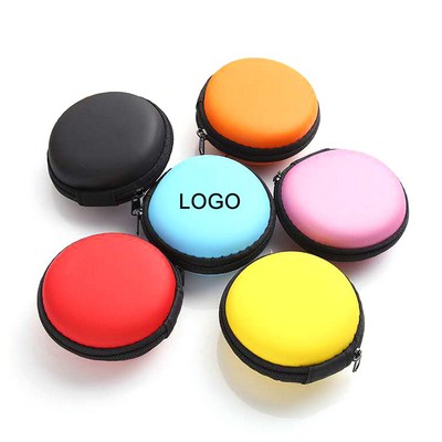 Round EVA Earphone Storage Case