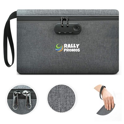 Waterproof Deposit Money Bag Zipper Valuables Pouch
