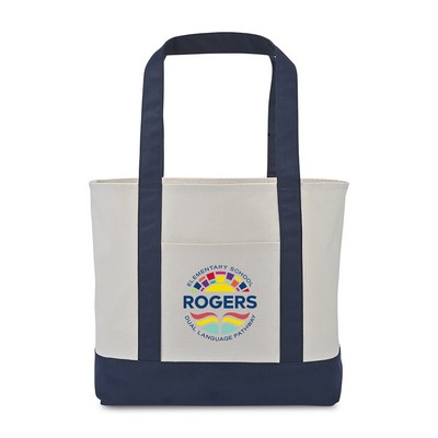 Large Canvas Tote - True Navy