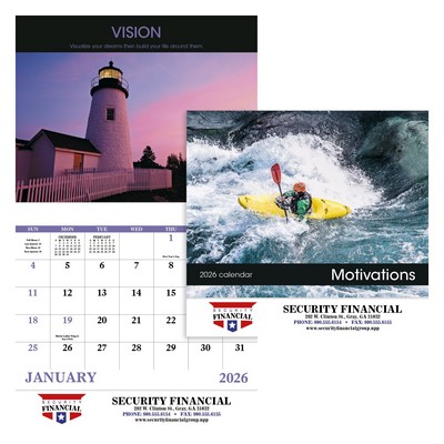 13 Month Motivational Quotes - Stapled