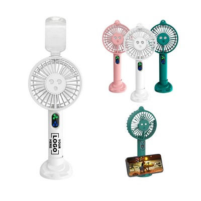 Rechargeable Spray Hydrating Fan with LED Light