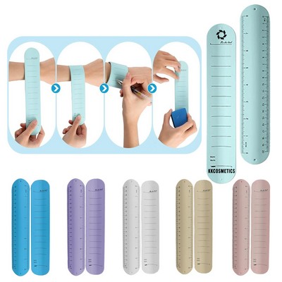 Wearable Silicone Ruler Memo Wristband
