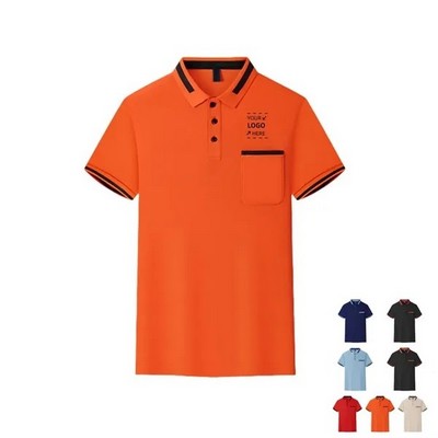 Unisex Short Sleeve Polo Shirt w/ Pocket