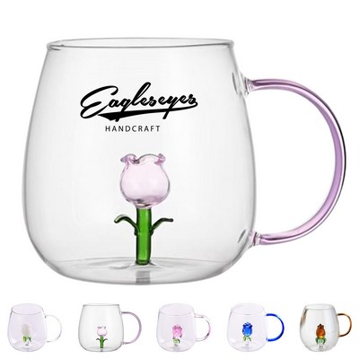 8.5oz Animal Shape Glass Coffee Mug