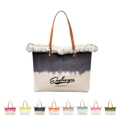 Embroidered Canvas Tote Bag