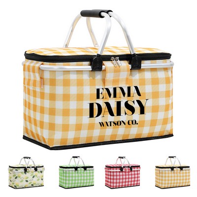 Foldable Insulated Picnic Basket