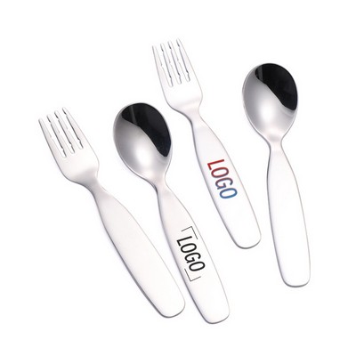 Kids' Dining Essentials - Stainless Steel Spoon & Fork