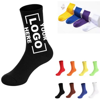 Autumn Solid-Hued Casual Socks