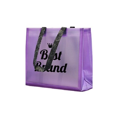 Leather Semi-Transparent Tote Bag