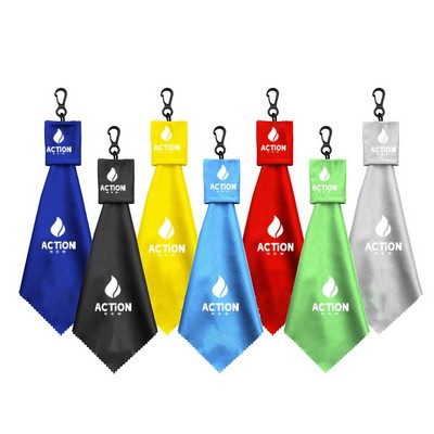 Microfiber Cleaning Cloth w/ KeyChain
