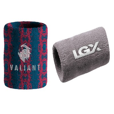 Solid color Stretch Wristband / Embroidery Logo