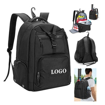 Tennis Backpack with Shoe Compartment