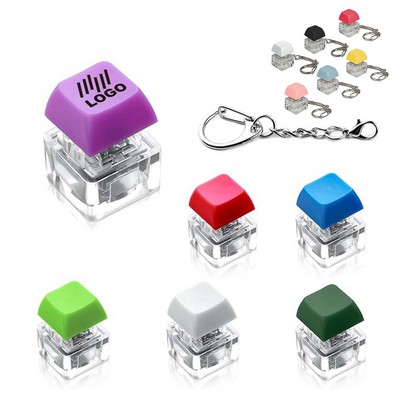 Depressible Keyboard Axis Keychain