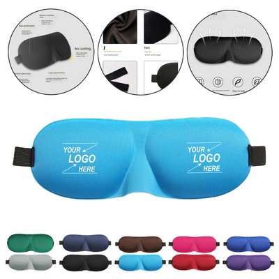 3D Contoured Sleep Eye Mask for Total Blackout