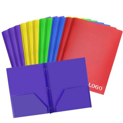 Plastic Two Pocket Folder
