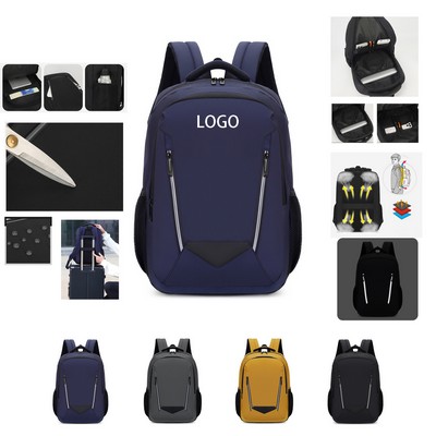 Large Capacity Backpack with Reflective Strips