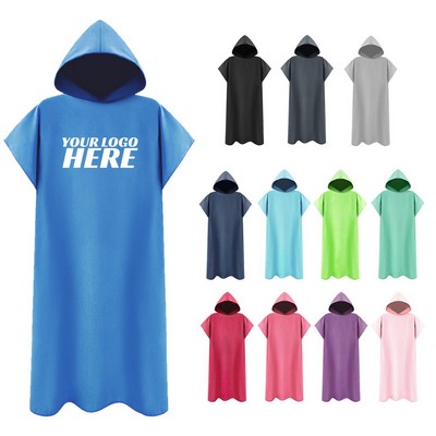 Quick Dry Beach Towel w/Hood