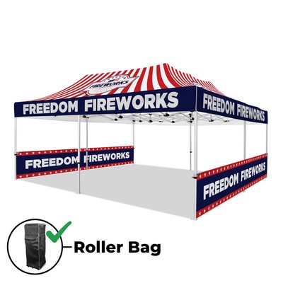 20x20 Custom Canopy Tent w/ Half Side Walls