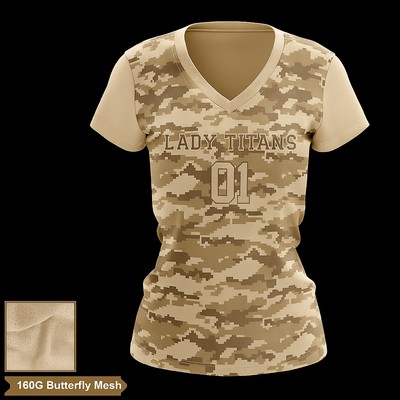 Women's Sublimation Flag Football Jersey - Butterfly Mesh