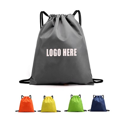 Customizable Non-Woven 14"x17" Drawstring Backpack