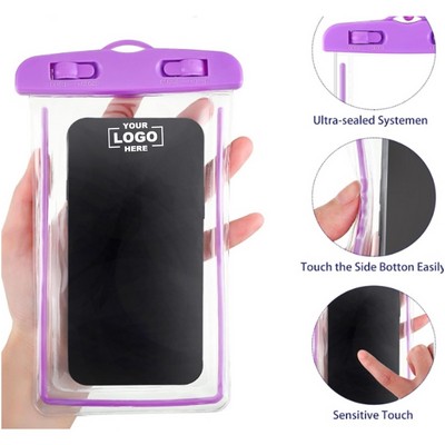 Universal Clear Waterproof Phone Pouch With Adjustable Lanyard