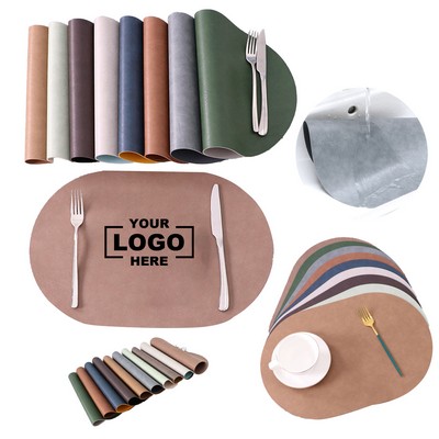 PVC Faux Leather Stain Resistant Placemat