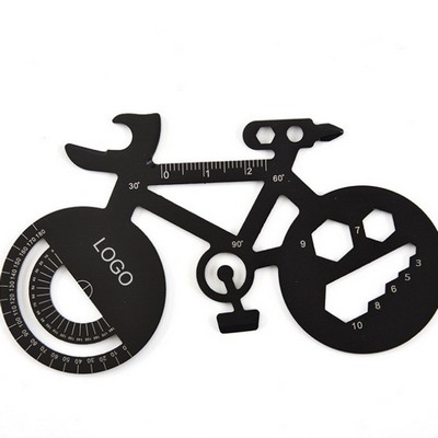 Bicycle-Shaped Multifunctional Tool Card