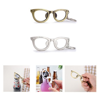 Glasses Shaped Metal Bottle Opener
