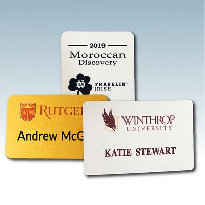Plastic UV Printed Name Tags w/Printed Names