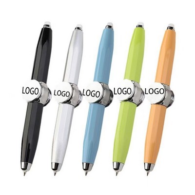 Fidget Spinner Pressure Relief Pen With Led Light