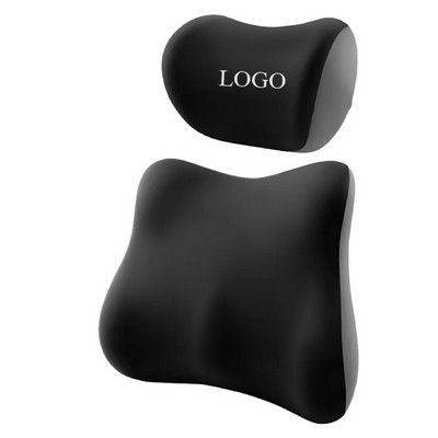 Headrest Lumbar Support Pillow Set