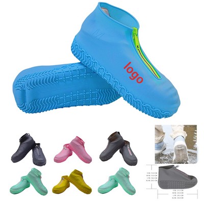 Waterproof Silicone Shoe Covers – Zipper, Non-Slip, Reusable