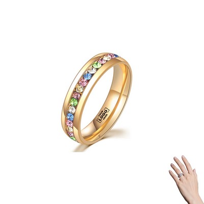 Colorful Rhinestone Ring