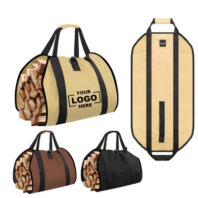 Portable Outdoor Firewood Carry Storage Bag