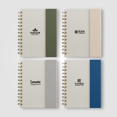 Halden FSC Paper Sticky Note Spiral Notebook Organizer – B6 - Silkscreen