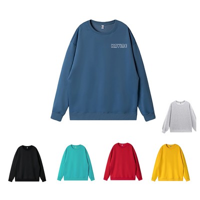 Unisex Round Collar Sweatshirts Pullover
