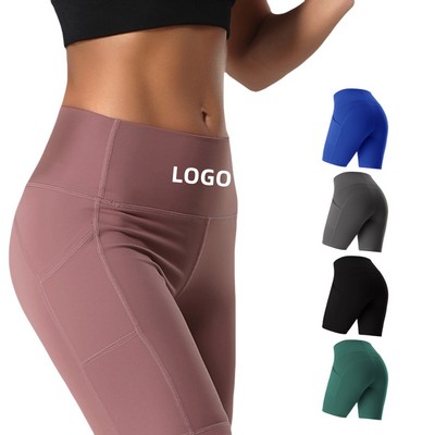 Women's High Waist Running Yoga Shorts