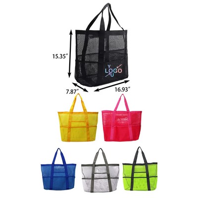 Collapsible Mesh Tote for the Beach